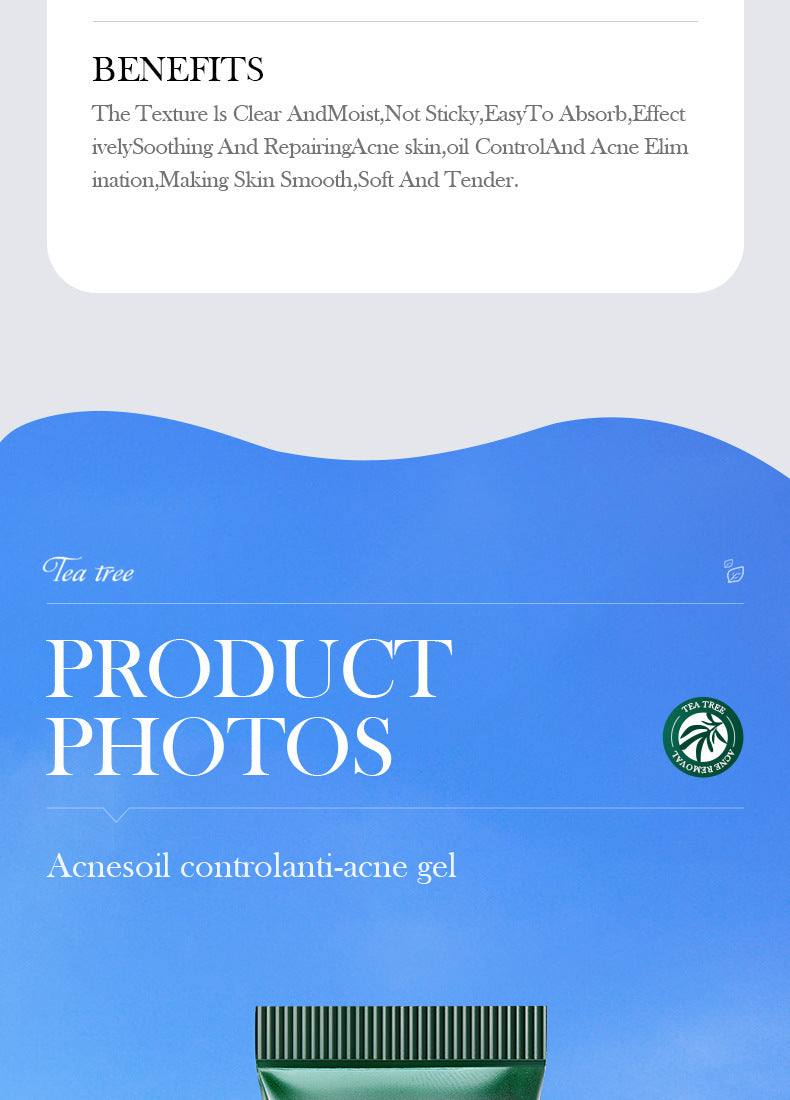 Full English Tea Tree Skincare Set SADOER Cleansing, moisturizing, hydrating five-piece set for  foreign trade wholesale