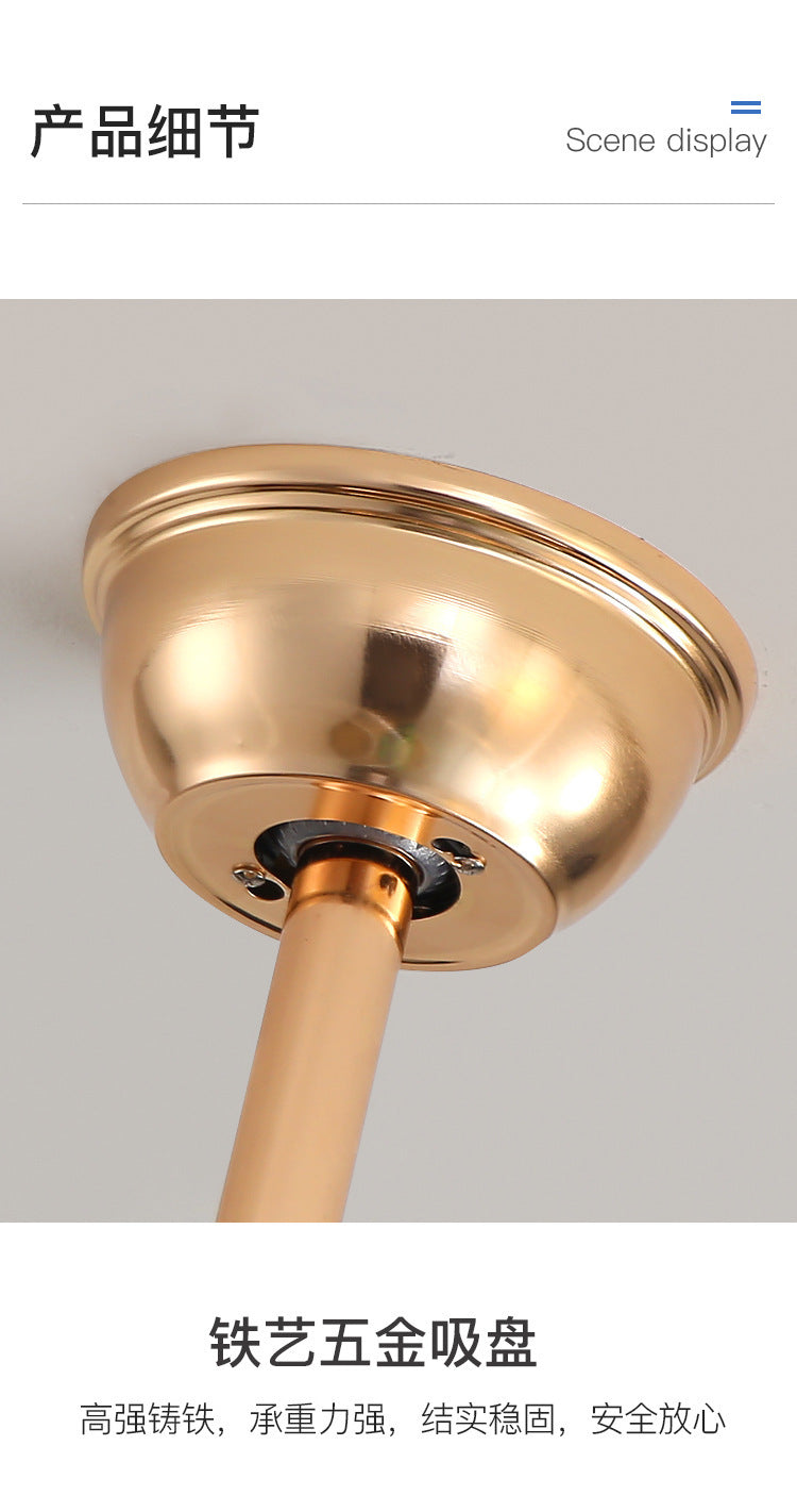 LED Invisible Fan Light for Dining Room and Bedroom, Modern Simple Ceiling Fan with Light, Variable Frequency Fan Light, Invisible