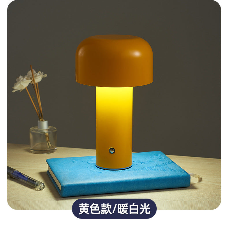 Creative Bellhop Mushroom Lamp led Bedroom bedside bar ambiance usb Rechargeable Decorative Night Light
