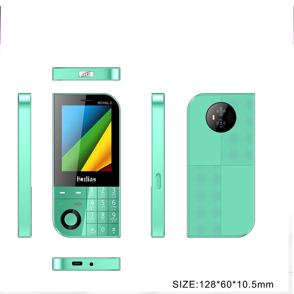 2024New Model Bulk Production2GGSM Large Screen2.81-inch button phone for elderly and students with long standby time