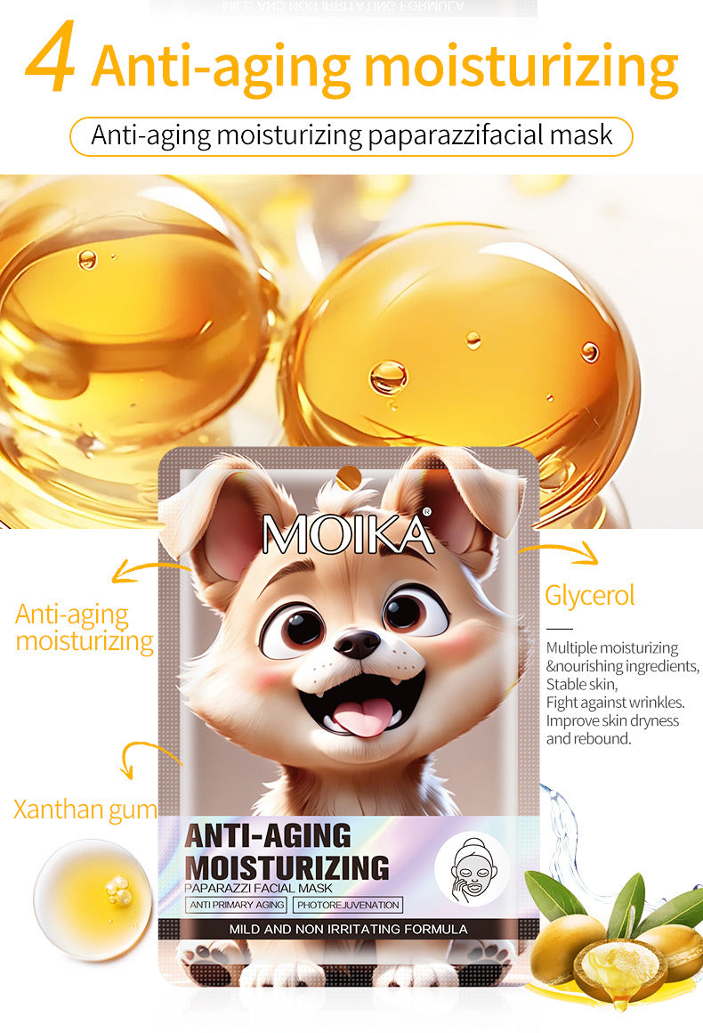 MOIKA Full Pore Shrinking White Tiger Mask Hydrating3D Animal Quality Oil Control Moisturizing Skin Care