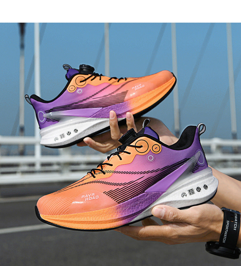 Red Rabbit8PRO Full-length Carbon Plate Men's and Women's Youth Racing Breathable Mesh Running Shoes Rotating Buckle Shock-absorbing Sports Shoes