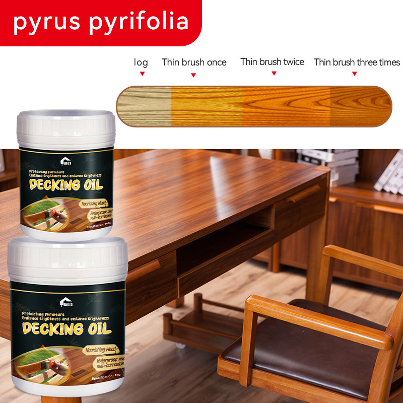 baolisi Water-based Wood Wax Oil Indoor Tables and Chairs Doors and Windows Furniture Renovation Color Change Transparent Wood Latex Paint Coating