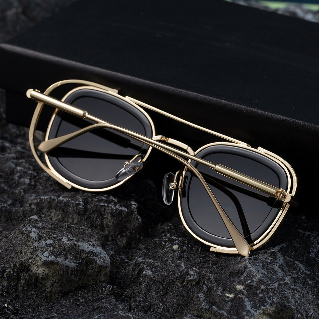 2025New Men's Sunglasses High-End Oval European and American Retro High-Grade Sunglasses for Men Driving