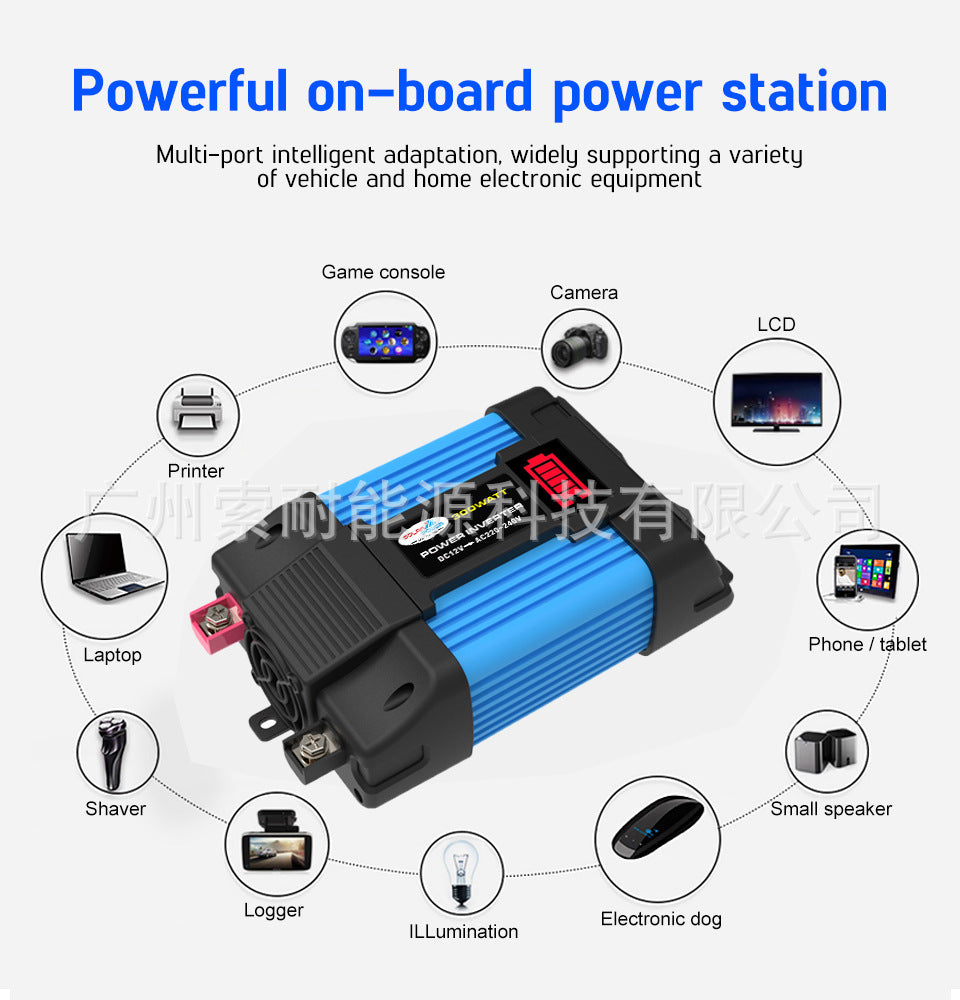 【New Product】Vehicle Inverter300W 500W 12V Turn110V 220V Car Inverter