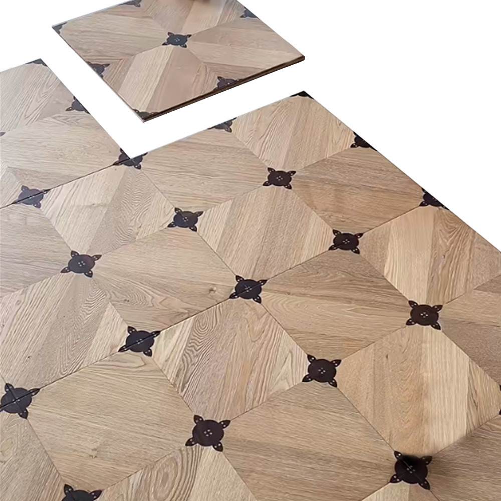 ENF&B1 Certified Luxury Versailles Palace Style Solid Wood Engineered Manchurian Ash Art Parquet Flooring Outdoor Park Use