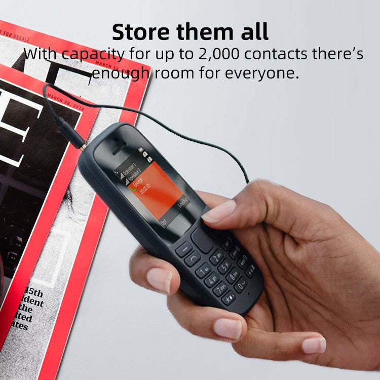 Popular105Dual SIM Senior Phone2G GSM Straight button phone non-smartphone factory wholesale