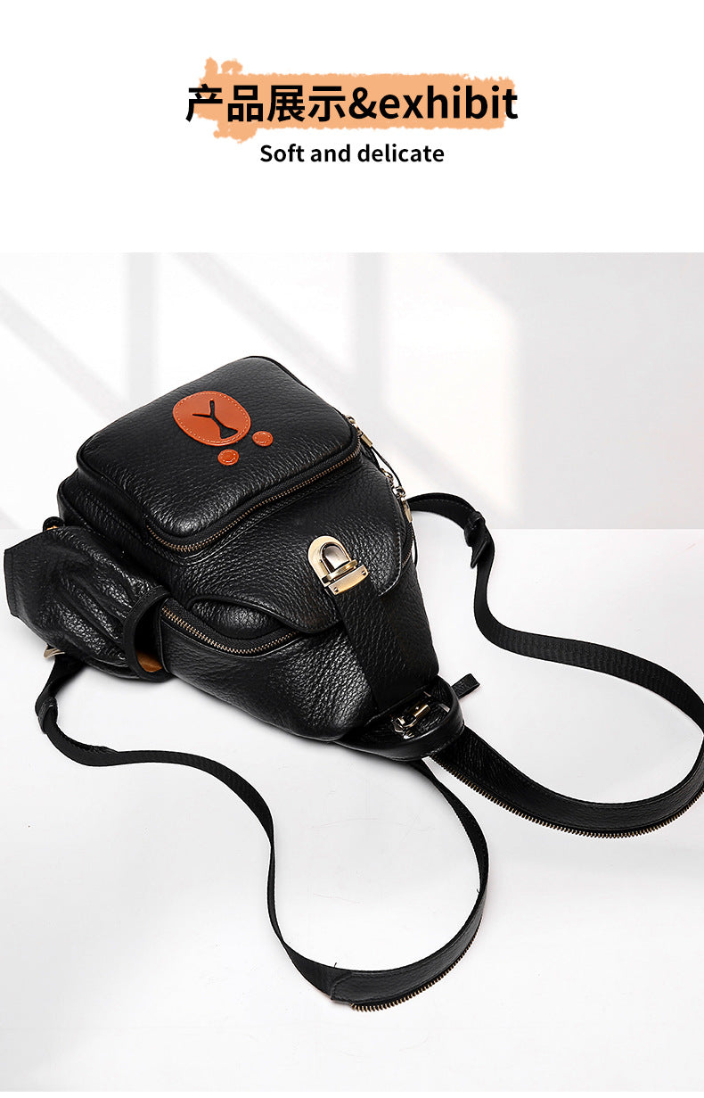 Women's Bag Summer New Trendy Fashion Playful Bear Backpack Retro Personality Simple Large Capacity Backpack