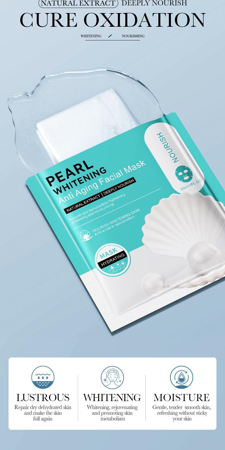 Full English Mask30gBIOAOUA Honey Hydrating Pearl Moisturizing Rose Snail Moisturizing  Foreign Trade Wholesale