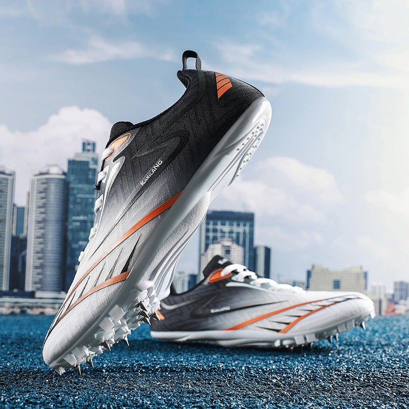 8Mesh Surface Sprint Shoes Track and Field Triple Jump Competition Training Shoes Unisex Sports Shoes for Middle School Entrance Exam All-around Sports Shoes