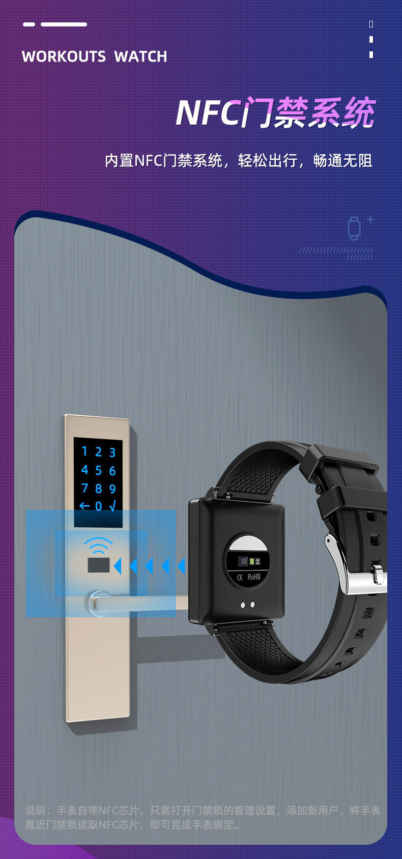 ks01Smart Watch Non-Invasive Blood Glucose and Oxygen Health Monitoring Watch NFC Huaqiangbei Sports Smart Watch