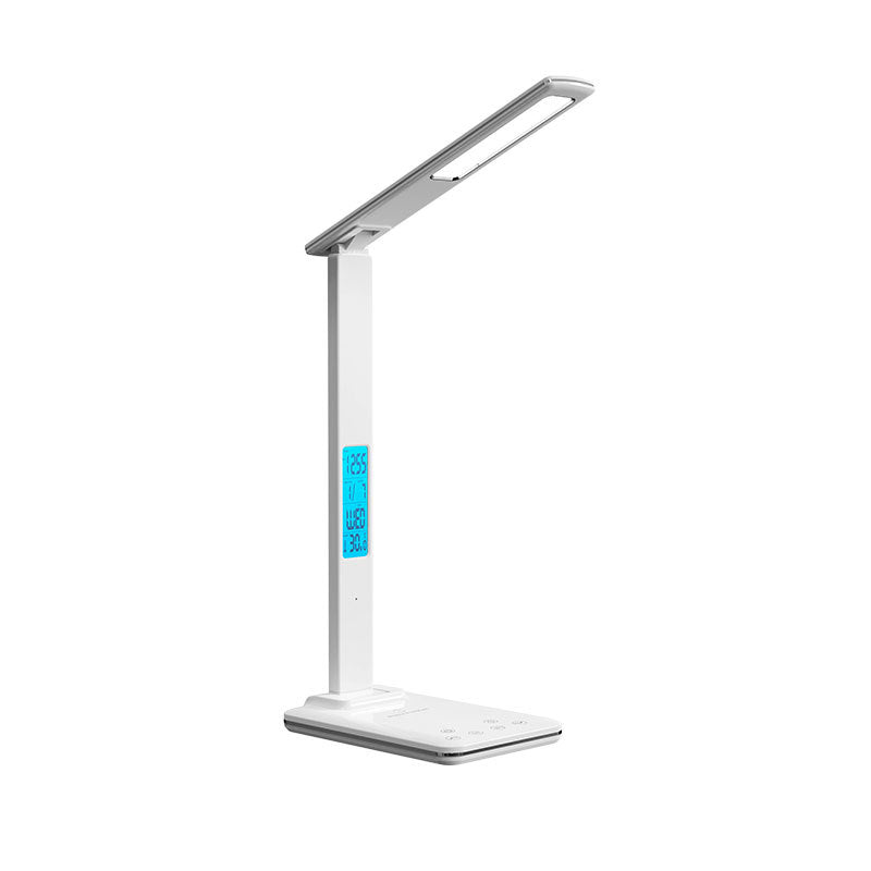 Amazon’s hottest eye protection desk lamp with wireless charging15W Desk Lamp with Clock Touch Dimming Bedroom Reading Lamp