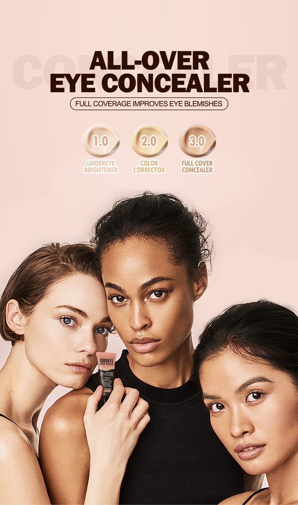 Bestselling Concealer Liquid Covers Facial Acne Marks, Blemishes, Spots, Dark Circles, Non-Cakey, Smooth Application, Concealing and Brightening Liquid