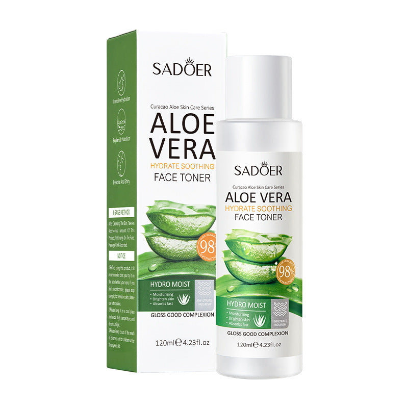 Full English Aloe Vera Skincare Set SADOER Cleansing, hydrating, moisturizing, and nourishing  foreign trade manufacturer wholesale