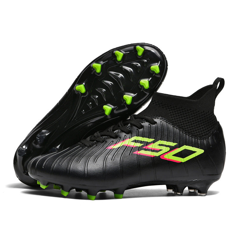 Manufacturer's New Football Shoes with Broken Nails for Men TF Long Spike Football Training Shoes Rubber Short Spike Large Size Student Football Shoes