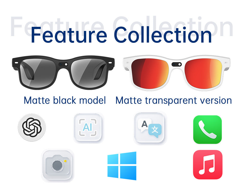 AIMB-G3Smart Glasses800100 Megapixel Camera Ai Simultaneous Translation Recognition1200P Video Recording Audio Recording