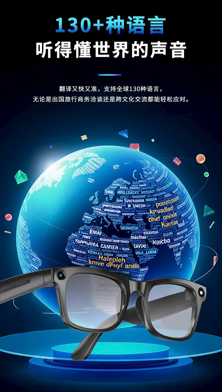 Hot Sale G10Smart Glasses AI Translation AI Intelligent Object Recognition Intelligent Navigation Wearable1080P High Definition Shooting