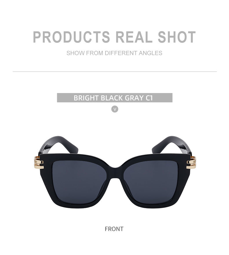 Sunglasses European and American Fashion Square Frame Sunglasses Men's Style Sunglasses Wholesale Glasses sunglasses