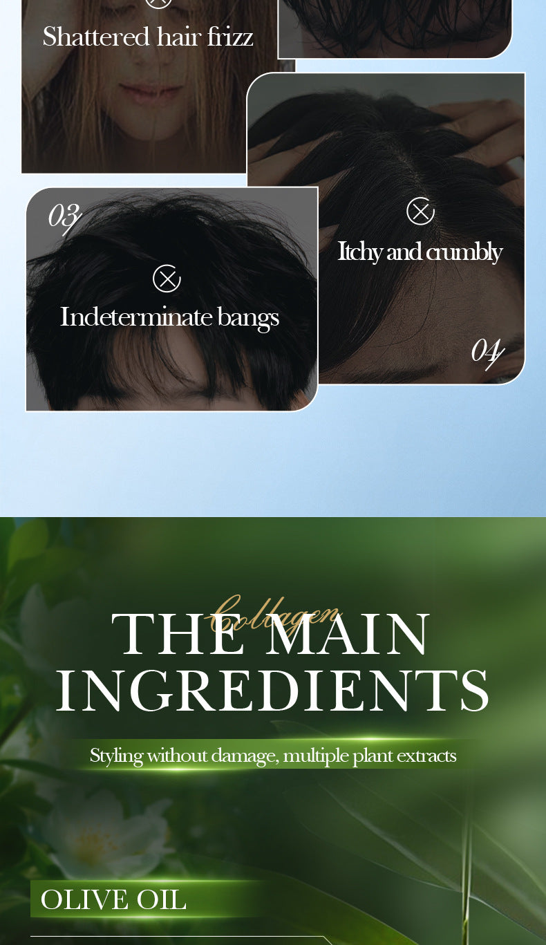 Full English Olive Oil Hair Styling Wax SADOER Nourishing Gel Styling Fluffy Hair Wax  Foreign Trade Wholesale