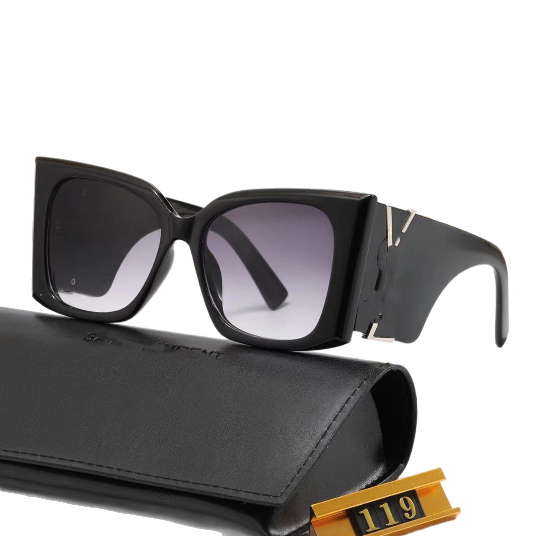 Yang Shulin's Same Style High-Quality Fashion Sunglasses Cat Eye Women's Sunglasses Sun Protection UV Protection Men's Style119