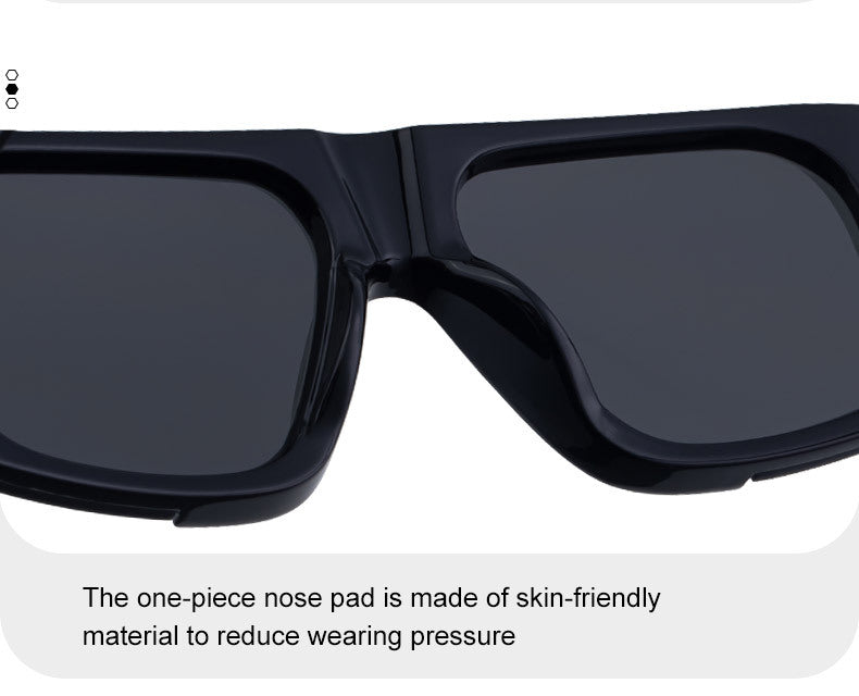 2025New Fashion Square Frame Sunglasses for Men, High-End Personality Outdoor Trend Driving Sun Protection Sunglasses for Men