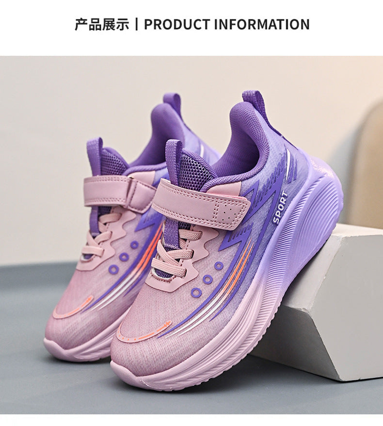 2025Spring New Children's Shoes for Big Kids Lightweight Breathable Boys' Sports Shoes Children's Casual Versatile Girls' Running Shoes