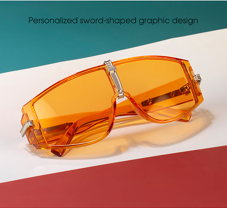 New Large Frame UV Protection Sunglasses for Women Fashionable Internet Celebrity Style Sunglasses Trendy Korean Version Glasses sunglasses