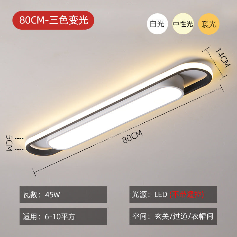 Simple and Modern led Ceiling Light Strip Shape Lamp for Training Room Classroom Gym Car Beauty Lighting Fixture