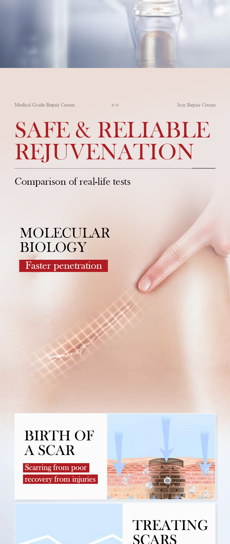 Full English Scar Serum SADOER Hydrating, moisturizing, rejuvenating, nourishing face cream  foreign trade wholesale