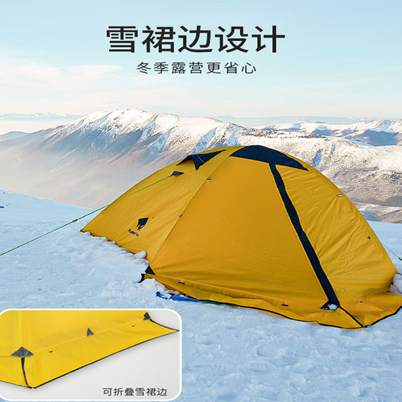 Canopy Tent Camping Supplies Double Layer Tent Hiking Portable Rainproof Tent Outdoor Heavy Rainproof Camping Gear