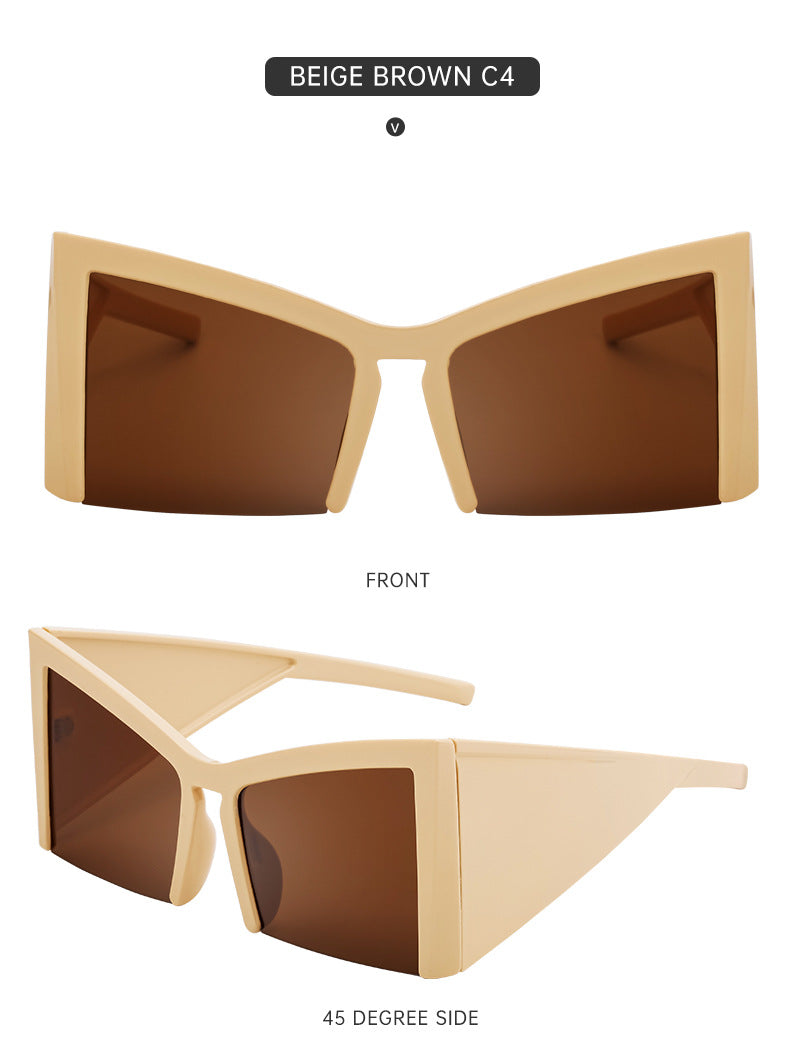 European and American Retro Large Frame Sunglasses for Women, Unique Cat Eye Sunglasses, Wholesale Glasses for Women sunglasses