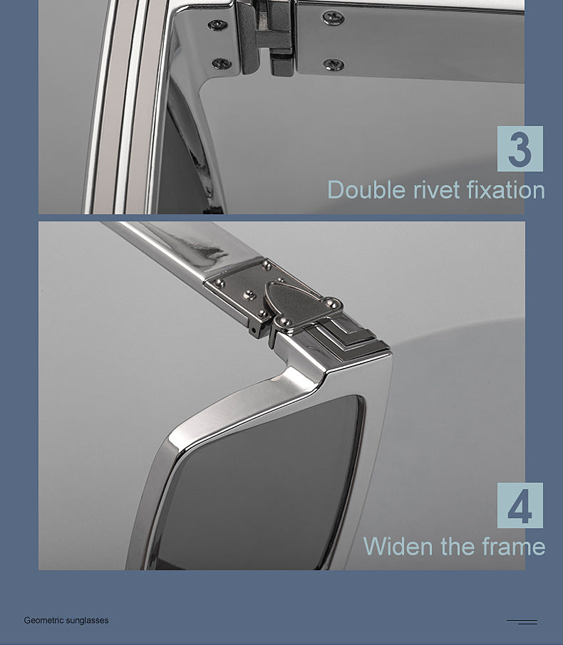 86229Large Frame Sunglasses for Women, European and American Internet Celebrity Style, 0k Fashionable Rich Men's Sunglasses sunglasses