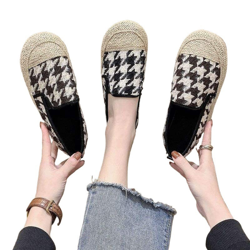 Women's Slip-On Fisherman Shoes2025Spring and Autumn New Style Flat Shallow Mouth Single Shoes Spring Fashion Versatile Non-Slip Maternity Shoes