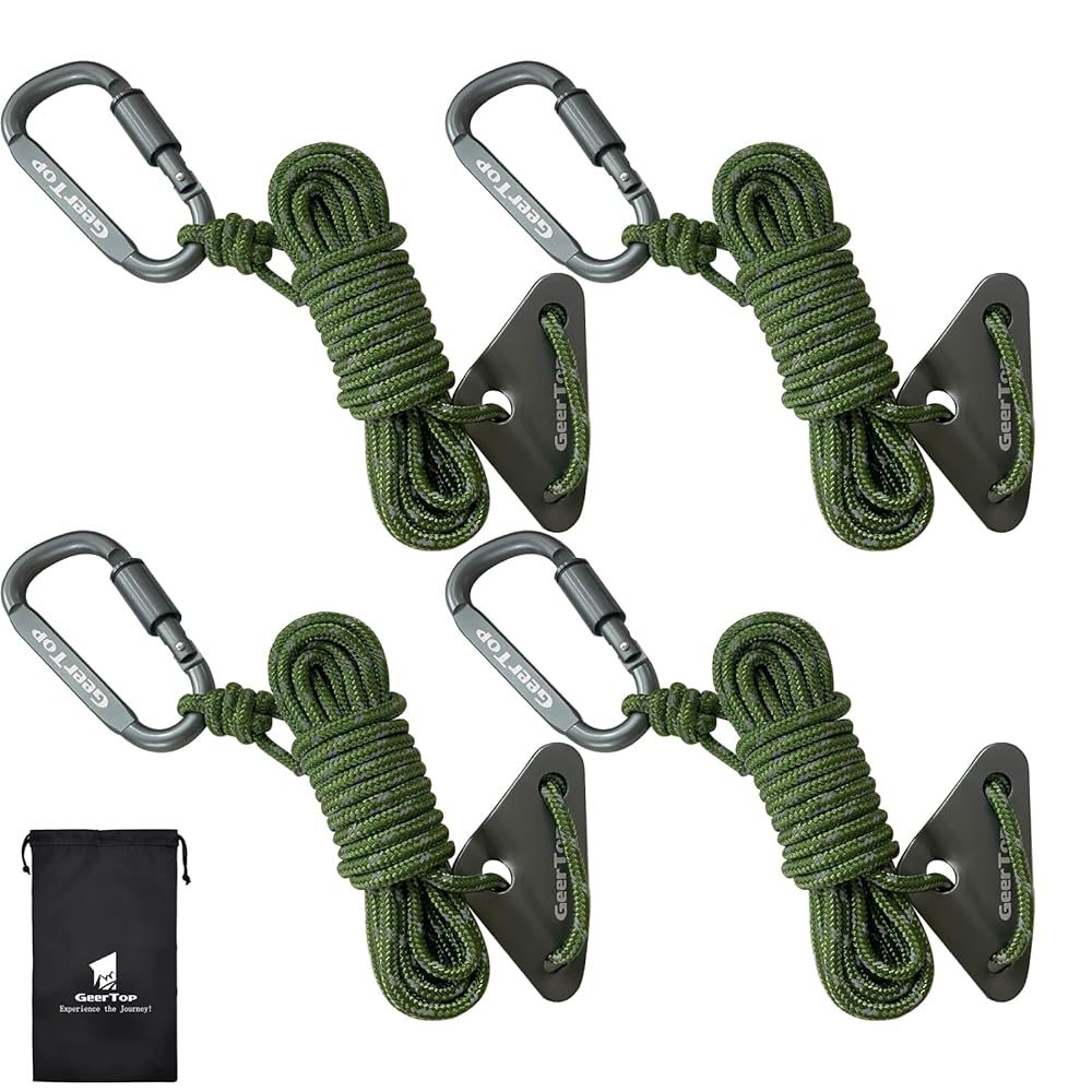 Outdoor Tent Canopy Rope Buckle Pull Rope Accessories Aluminum Alloy Triangle Wind Rope Buckle Mountaineering Adjustment Buckle Camping Accessories