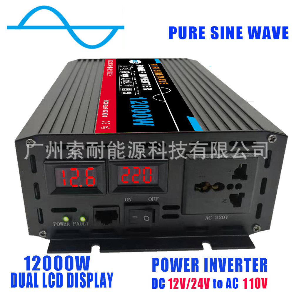 WISH AliExpress2000W Pure Sine Wave Inverter DC12V/24V/48V/60V Turn AC220V Export