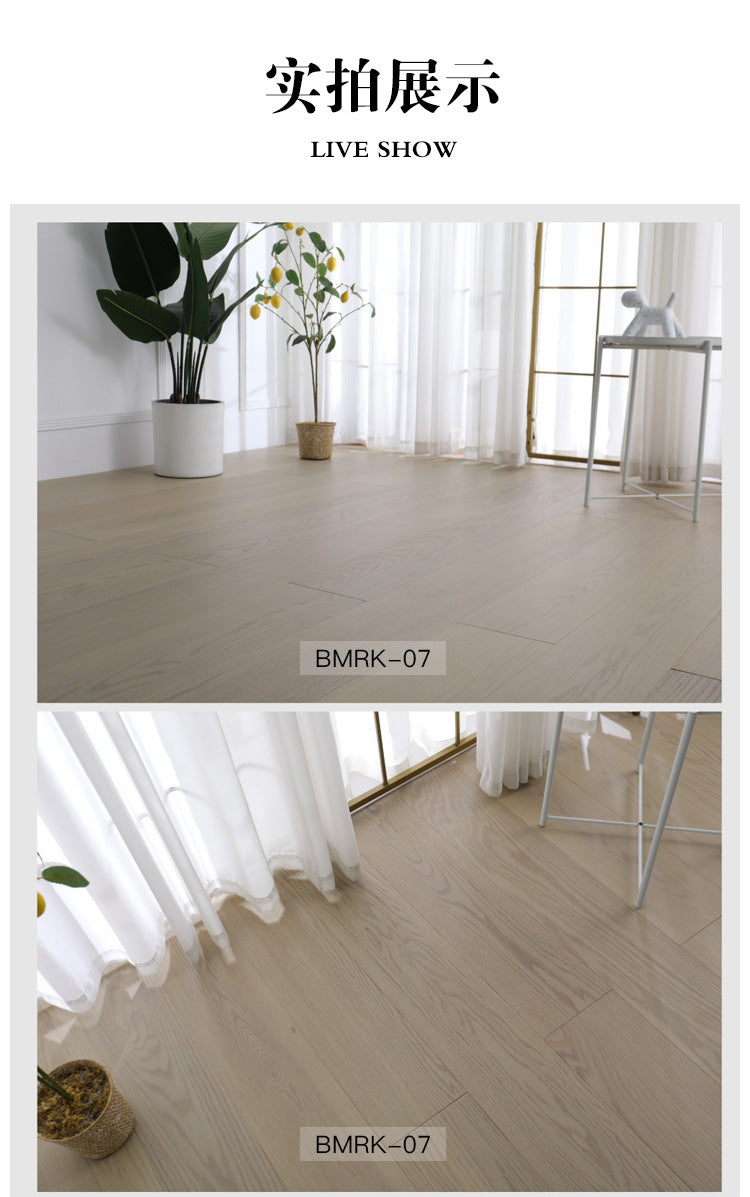1.9North American Oak AB3.0mm Pure Three-Layer Solid Wood Composite Flooring, Floor Heating, Moisture-Proof, Locking Three-Layer Flooring