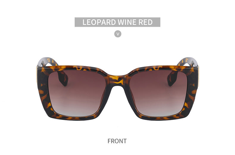 2025New Sunglasses for Women Trendy New European and American Fashion Chain Square Frame Sunglasses for Women Necklace Pendant sunglasses