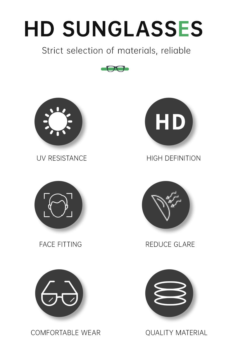 New Fashion Square Frame Sunglasses for Men and Women with a High-End Feel INS European and American style sunglasses outdoor glasses sglasses