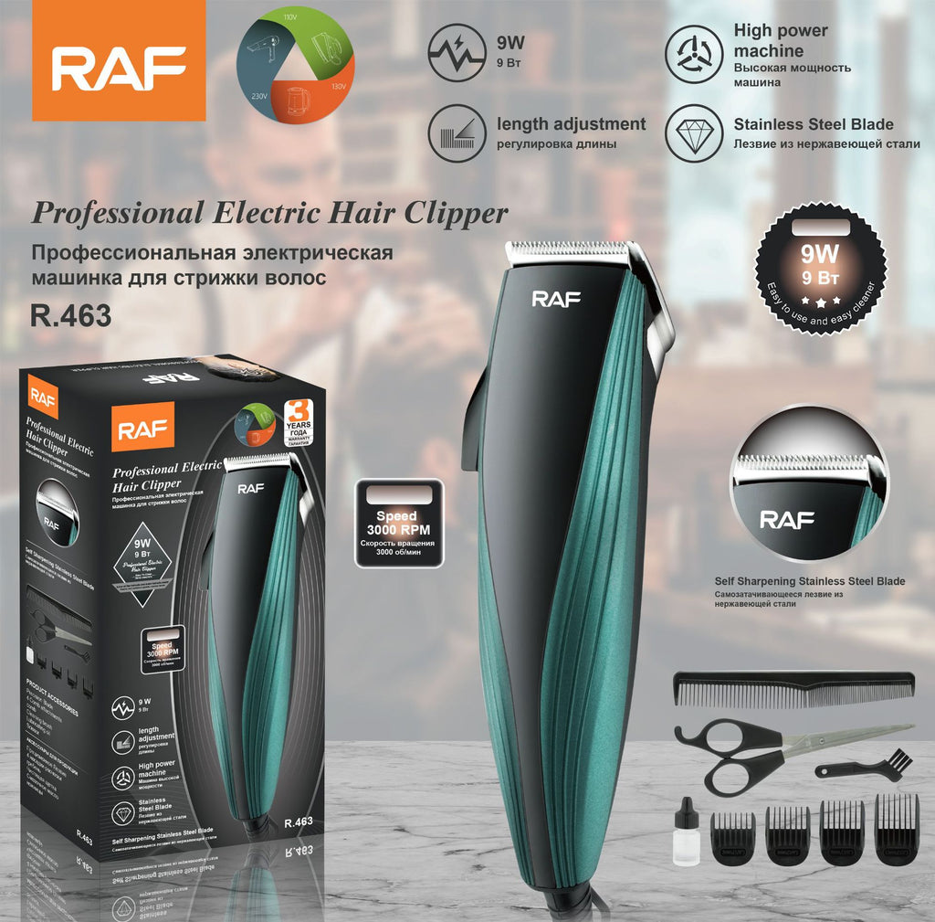 RAF New Electric Hair Clipper Multifunctional Electric Hair Clipper Haircut Set Electric Clipper R.463