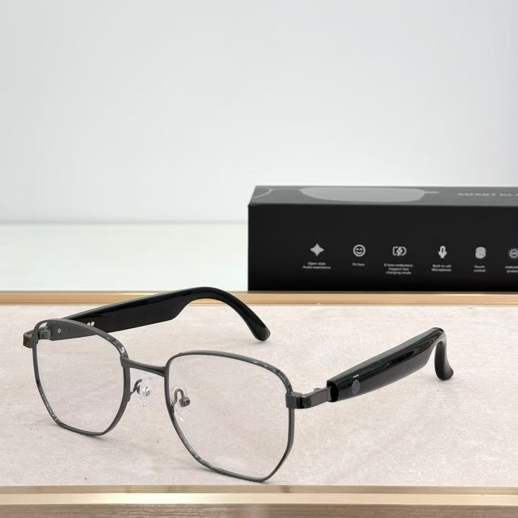Source Factory Bluetooth Glasses for Calls and Music, Comfortable to Wear, Interchangeable Lenses, Support OEM