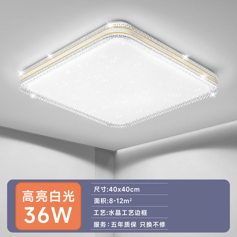 led Ceiling Lamp Master Bedroom Lamp Simple Modern Living Room Lamp Round Room Study Romantic Starry Sky Light Fixture