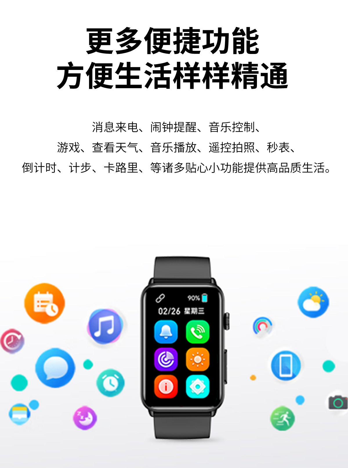 Hot Sale et620Bluetooth Call Watch Uric Acid Blood Lipid Blood Sugar Monitoring Body Temperature Blood Pressure Measurement Smart Watch