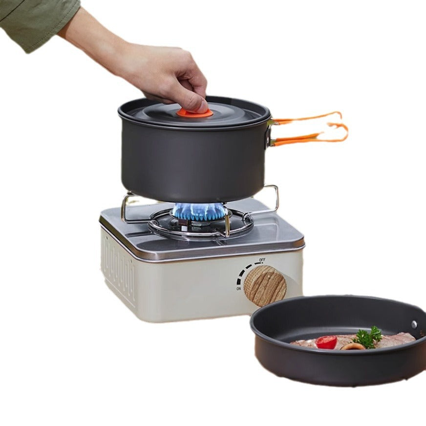 Cookware Set Pot Camping Tableware Cookware Camping Equipment Full Set Kettle Frying Pan Cooking Stove  Multi-Purpose