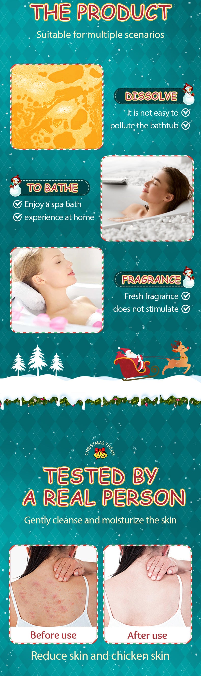 Full English Dried Flower Explosive Bath Salt Ball Set Clean Fragrance Bath Ball  Wholesale