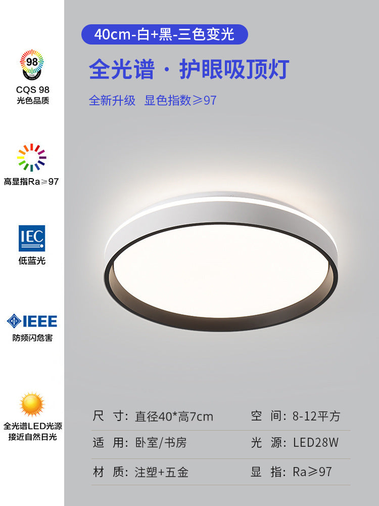 Zhongshan Lighting Full Spectrum Bedroom Lamp led Ceiling Lamp Nordic Modern Simple Room Smart Eye Protection Master Bedroom Lamp