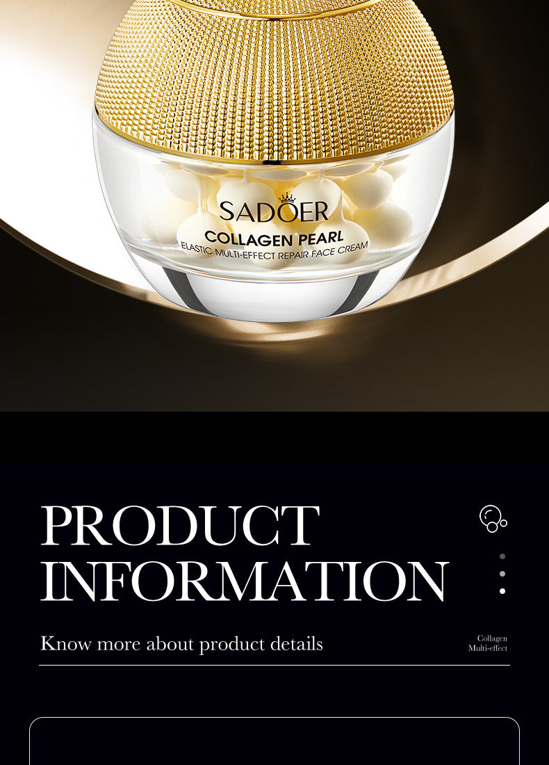 Full English Pearl Cream70g SADOER Collagen Hydrating Moisturizing Cream  Foreign Trade Wholesale