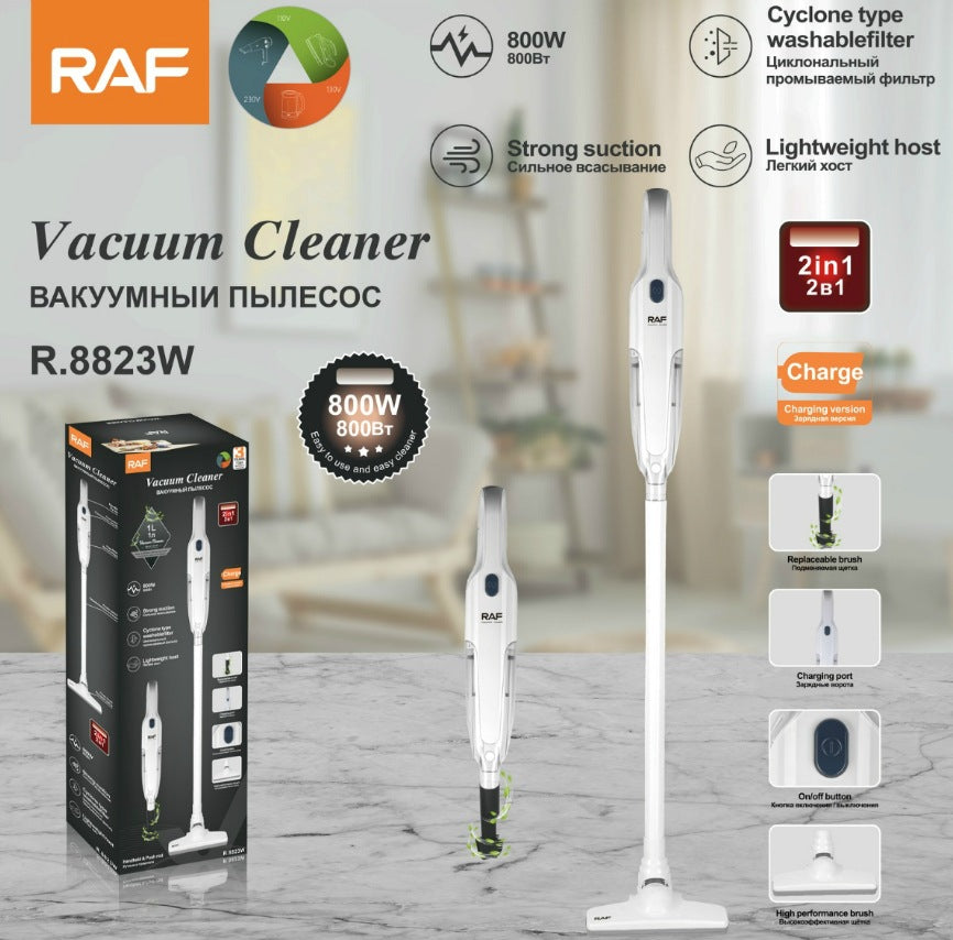 RAF EU Standard Corded Vacuum Cleaner for Home Use, Handheld High Power Portable Vacuum with Integrated Large Suction8823