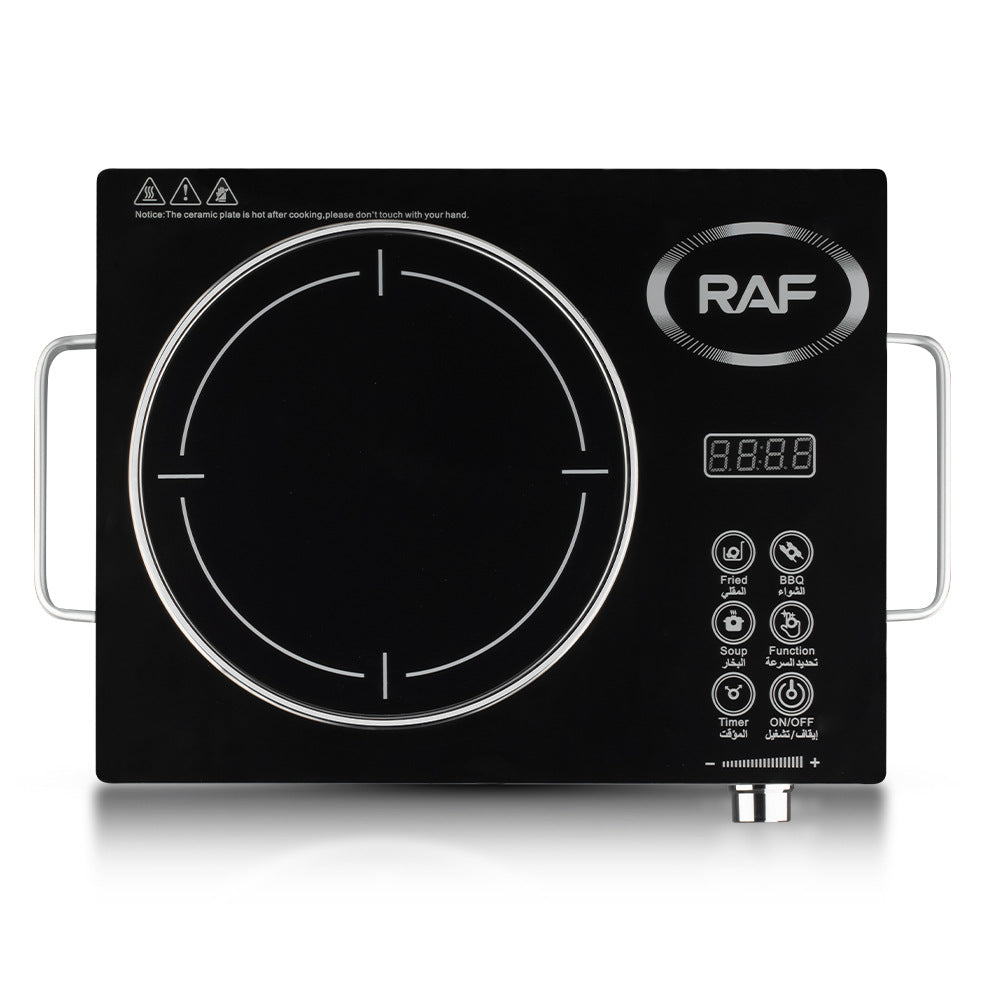 RAF European Standard Electric Ceramic Stove Household Multi-Functional High-Power Stir-Fry Hot Pot Light Wave Induction Cooker Countertop Electric Stove
