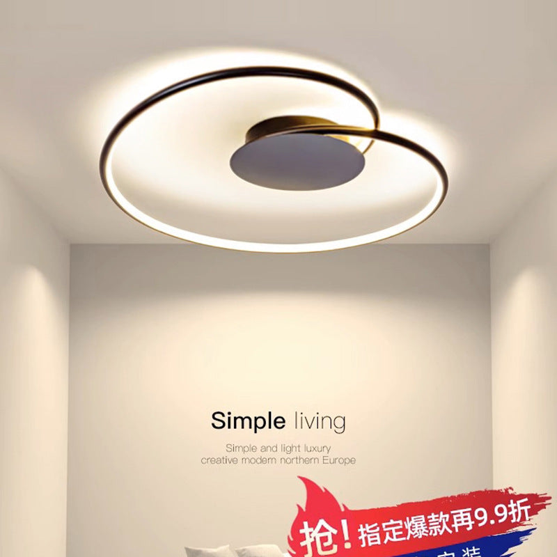 Bedroom light led Modern Minimalist Ceiling Light Internet Celebrity ins Creative Heart-Shaped Home Main Bedroom Study Zhongshan Lighting