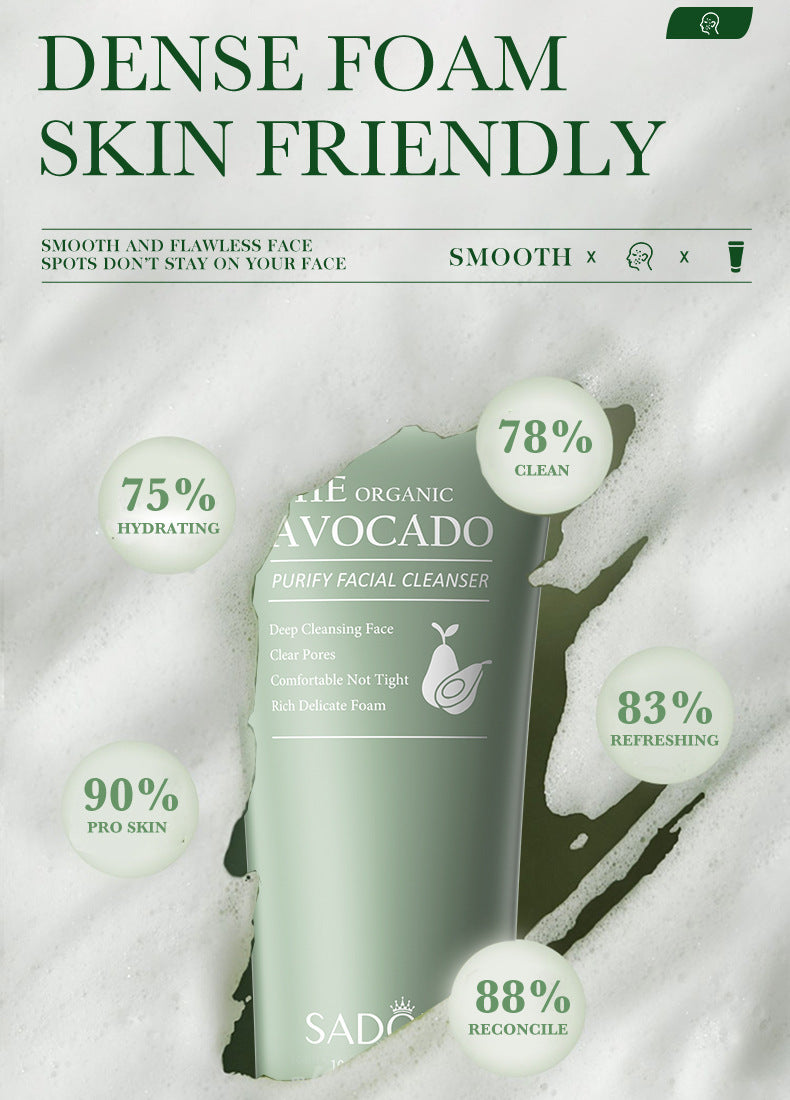 Full English Avocado Skincare Set SADOER Cleansing, moisturizing and moisturizing six-piece set  foreign trade wholesale